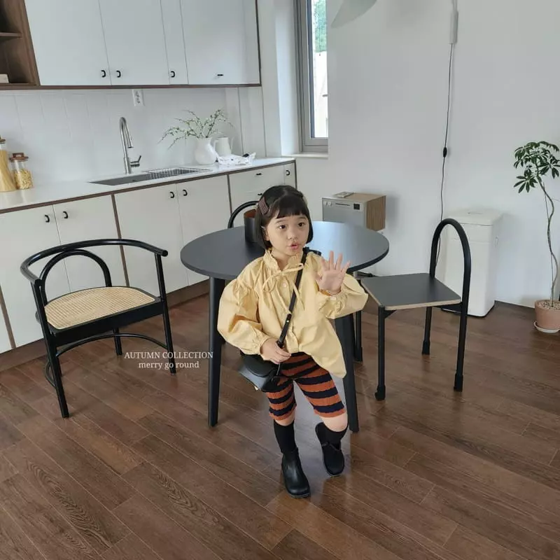 Merry Go Round - Korean Children Fashion - #designkidswear - Ribbon Blouse - 3
