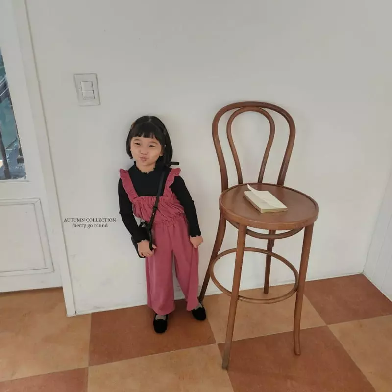 Merry Go Round - Korean Children Fashion - #kidsshorts - Frill Jumpsuit - 2