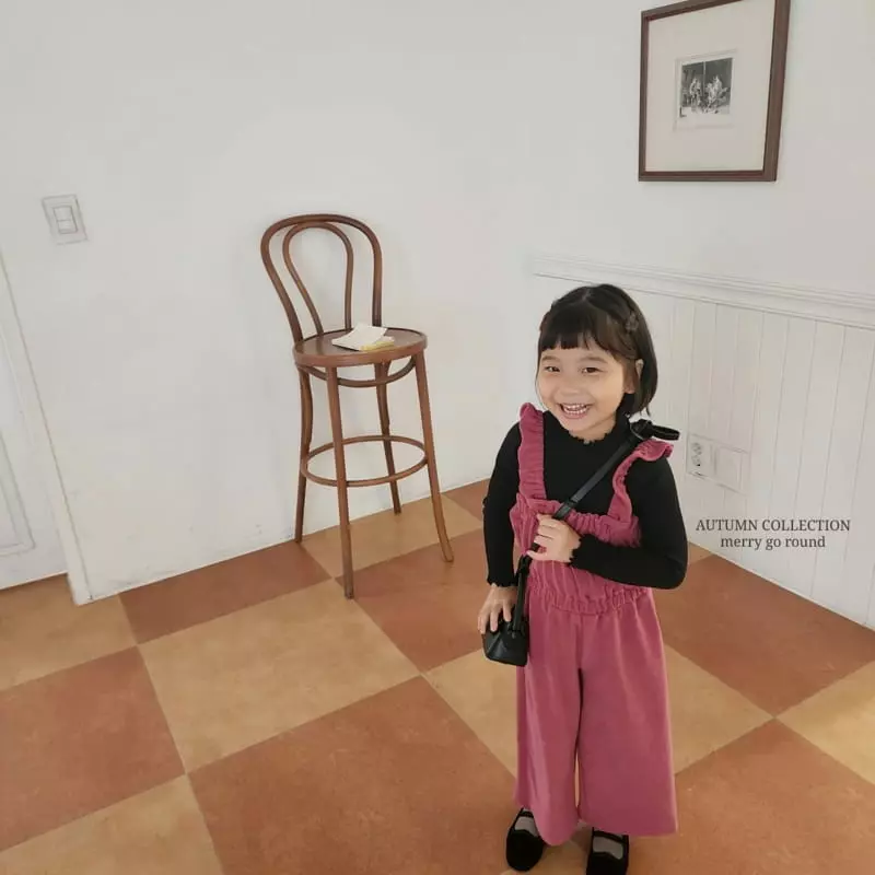 Merry Go Round - Korean Children Fashion - #kidsstore - Frill Jumpsuit - 3