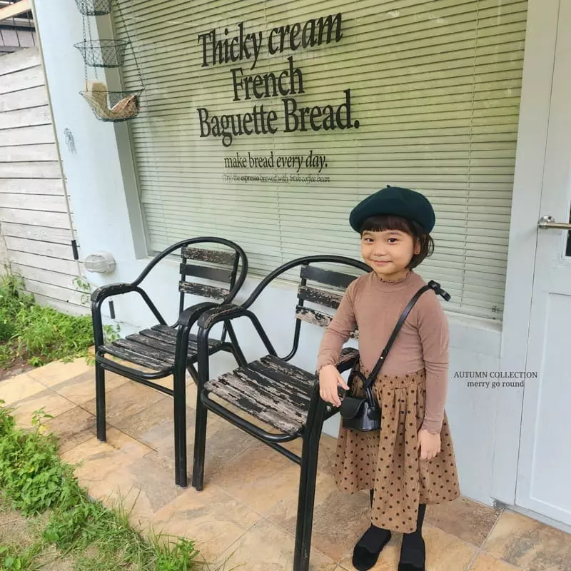 Merry Go Round - Korean Children Fashion - #kidzfashiontrend - Rib Skirt
