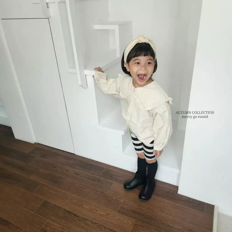 Merry Go Round - Korean Children Fashion - #littlefashionista - Frill bLouse