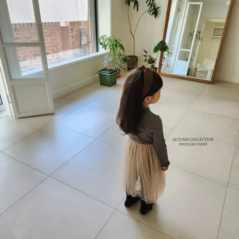 Merry Go Round - Korean Children Fashion - #minifashionista - Mesh One-piece - 6