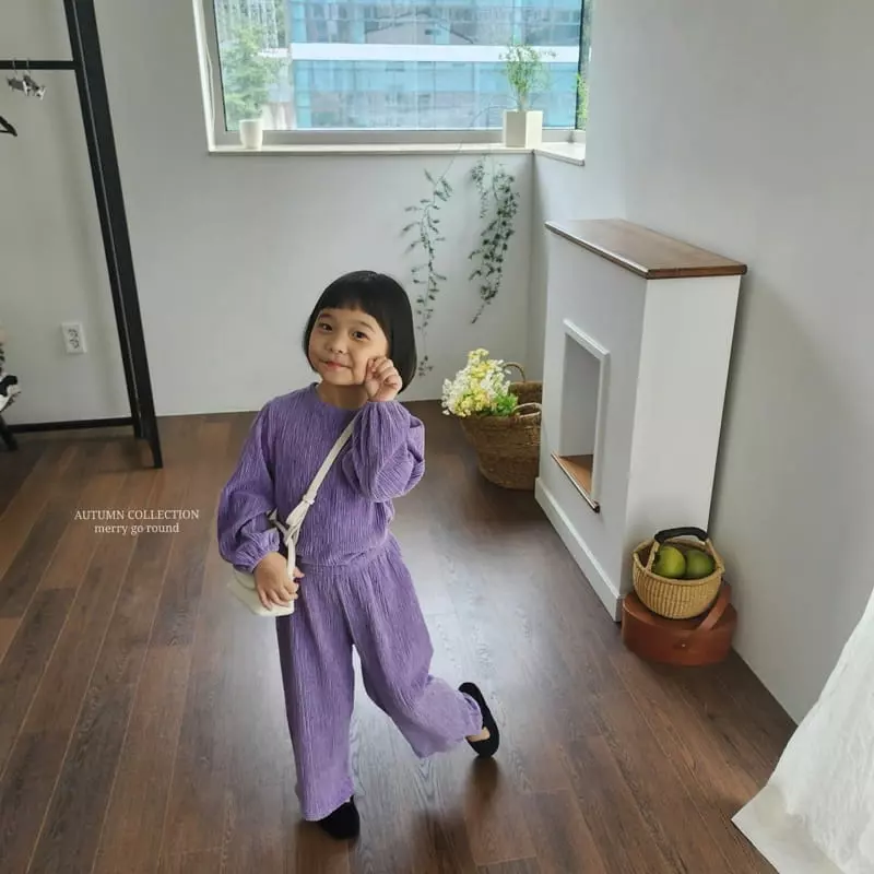 Merry Go Round - Korean Children Fashion - #toddlerclothing - Wrinkle Set - 3