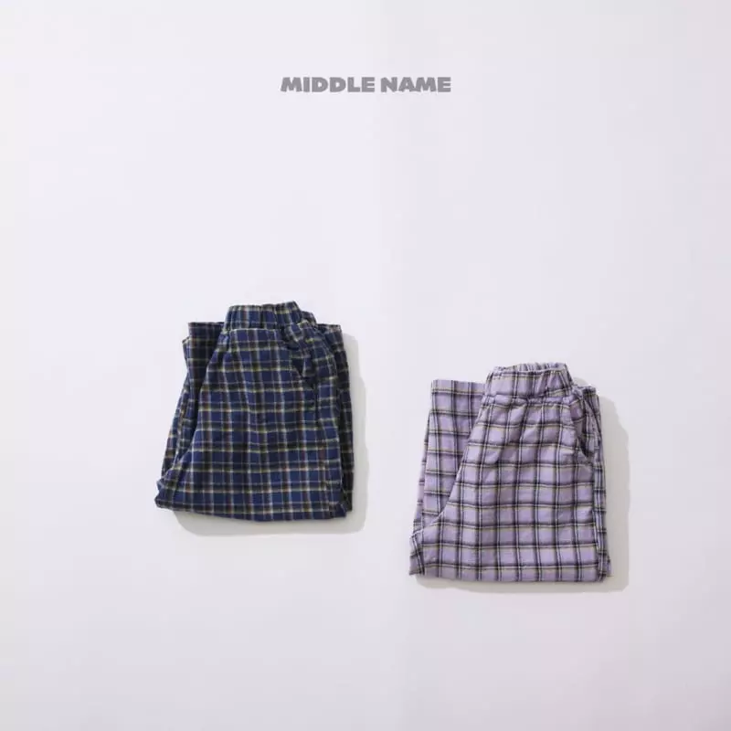 Middle Name - Korean Children Fashion - #designkidswear - Fall Check Pants - 3