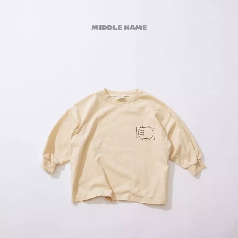 Middle Name - Korean Children Fashion - #littlefashionista - Love Tee