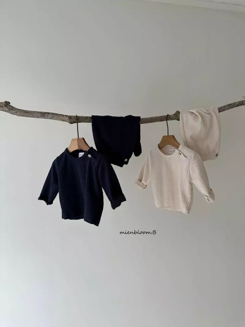 Mienbloom B - Korean Baby Fashion - #babyboutique - Cookie Knit Tee