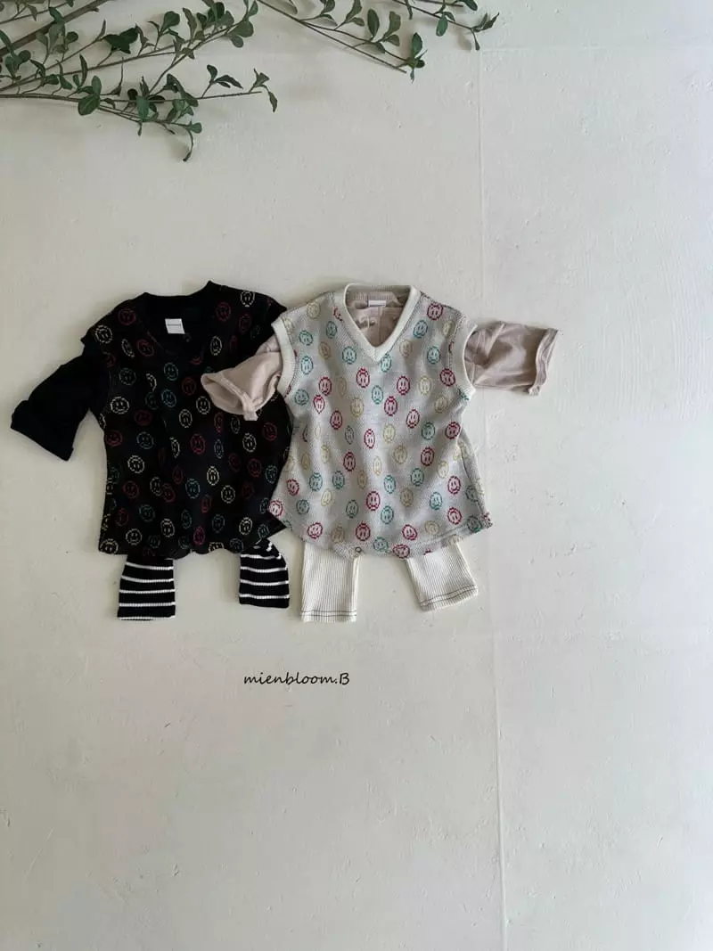 Mienbloom B - Korean Baby Fashion - #babyboutique - Smile Knit Bodysuit - 3