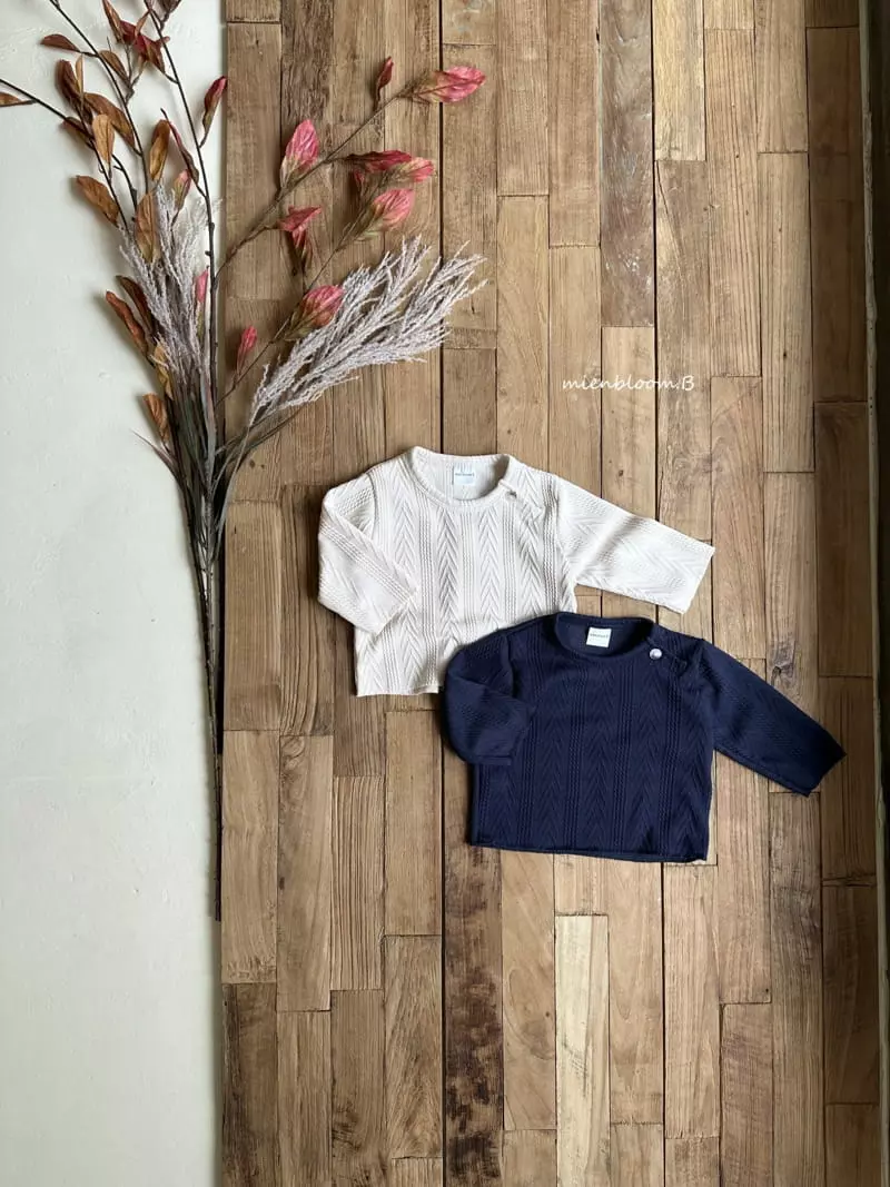 Mienbloom B - Korean Baby Fashion - #babyclothing - Cookie Knit Tee - 3