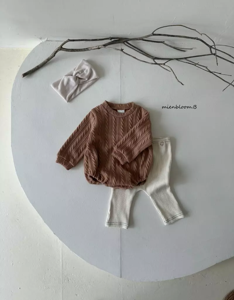 Mienbloom B - Korean Baby Fashion - #babyboutiqueclothing - 23 Mongs Knit Bodysuit - 4