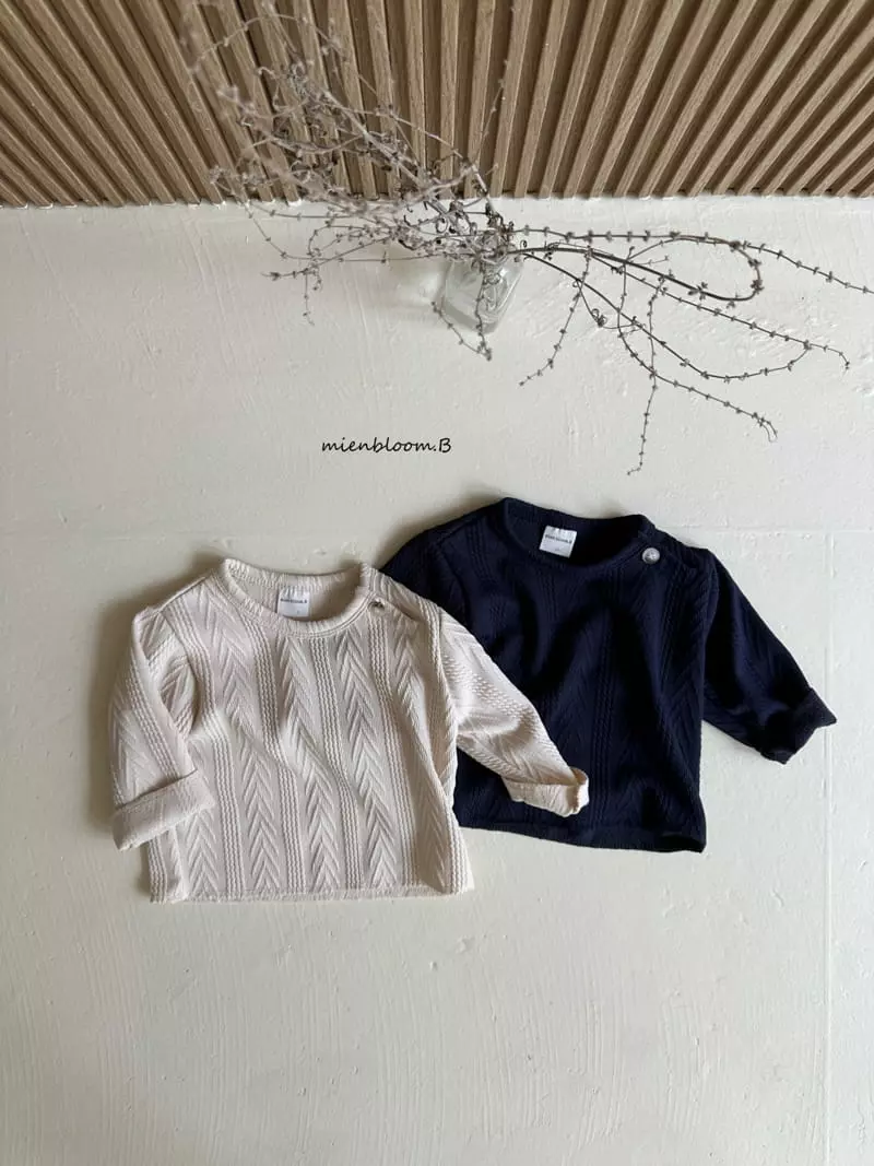 Mienbloom B - Korean Baby Fashion - #babyclothing - Cookie Knit Tee - 4