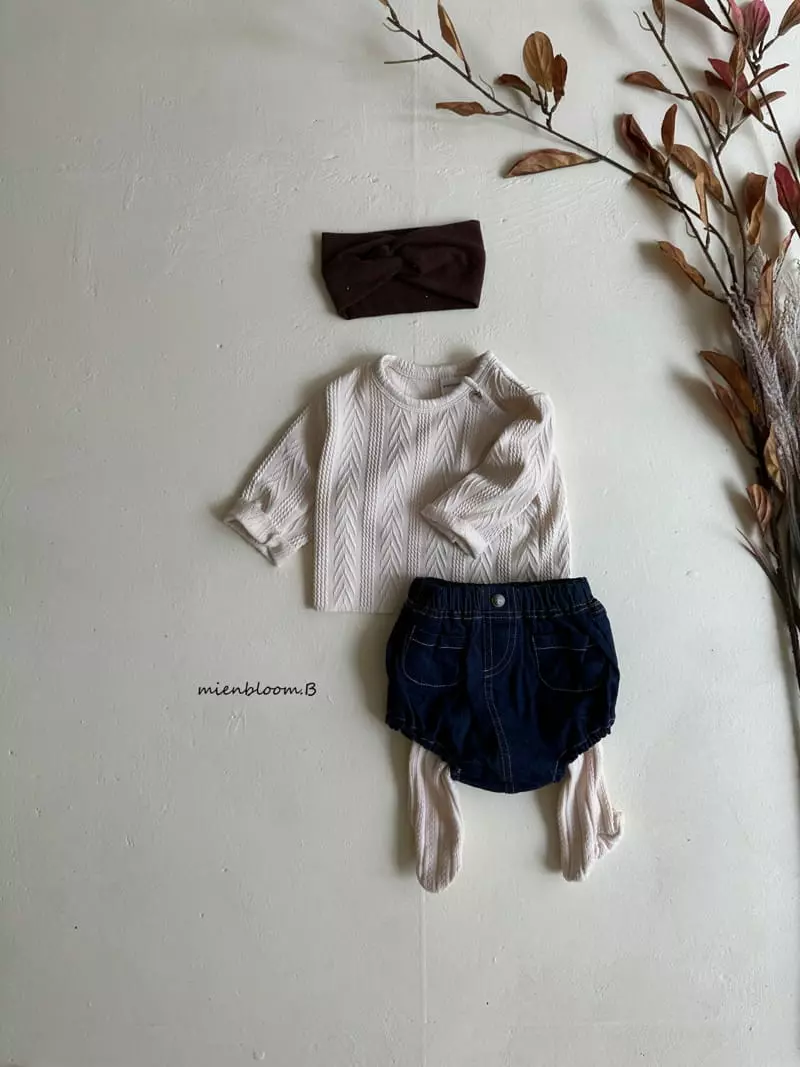 Mienbloom B - Korean Baby Fashion - #babyoninstagram - Cookie Knit Tee - 8