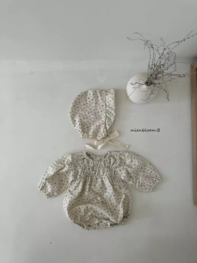 Mienbloom B - Korean Baby Fashion - #babyoutfit - Maji Flower Bodysuit - 7