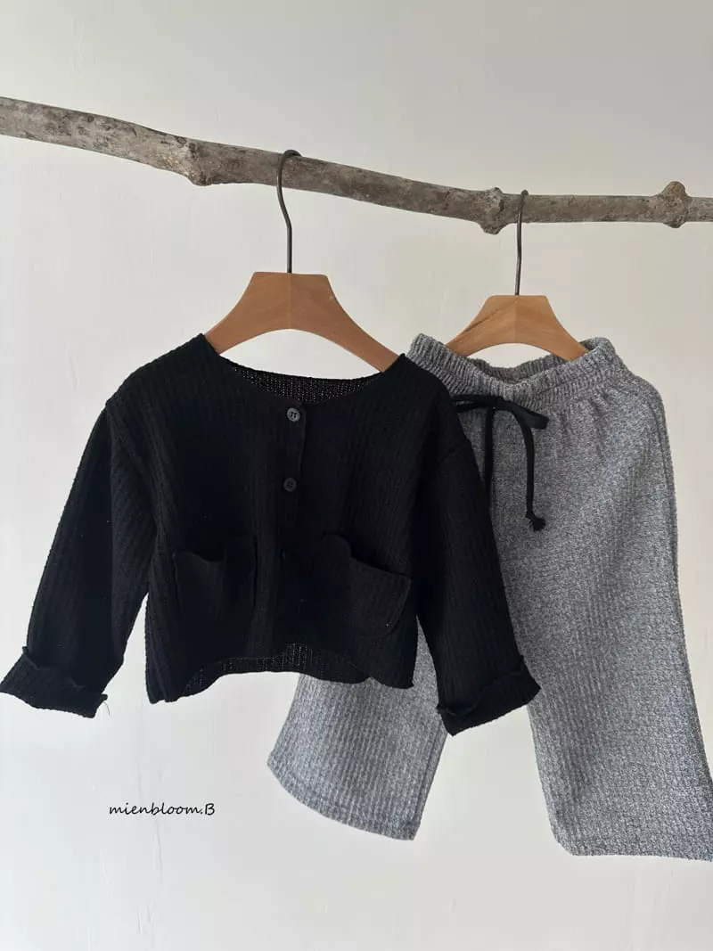 Mienbloom B - Korean Children Fashion - #Kfashion4kids - Knit Waffle Cardigan - 7
