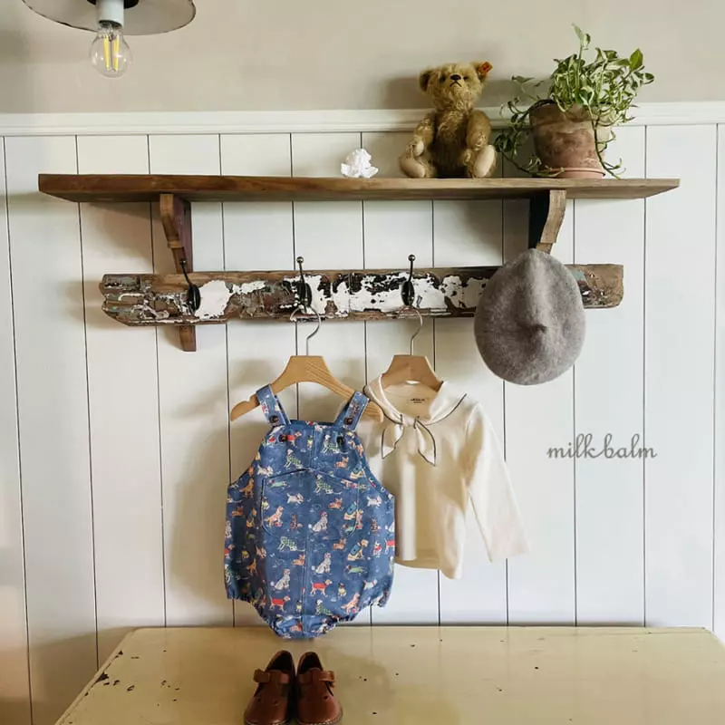 Milk Balm - Korean Baby Fashion - #babyboutique - Dog Dungarees - 8