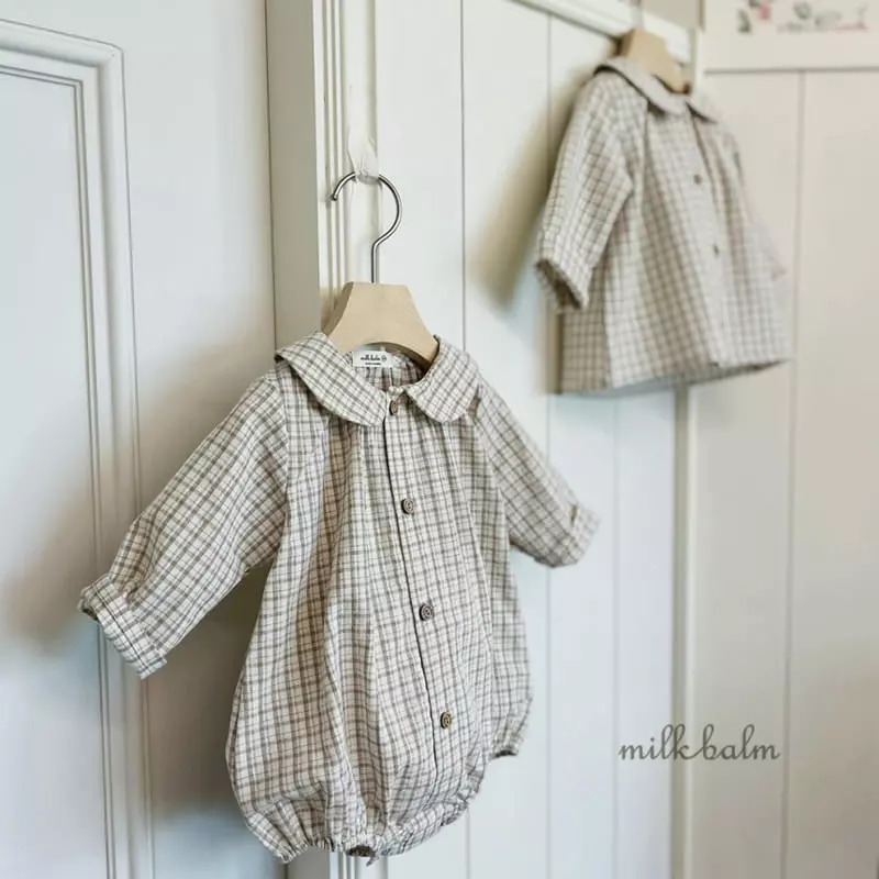 Milk Balm - Korean Baby Fashion - #babyfashion - Latte Bodysuit - 3