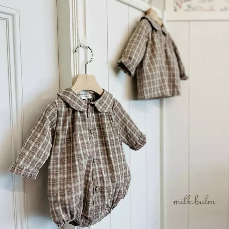 Milk Balm - Korean Baby Fashion - #babygirlfashion - Latte Bodysuit - 5