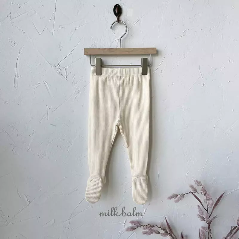 Milk Balm - Korean Baby Fashion - #babyootd - Bonbon Foot Leggings - 2