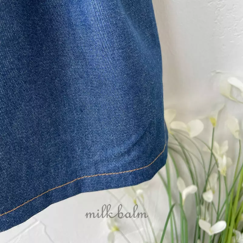 Milk Balm - Korean Children Fashion - #fashionkids - Swan Dungaress Skirt - 11