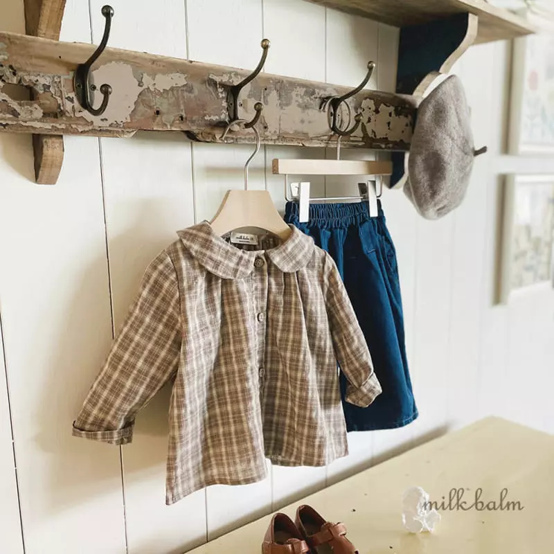 Milk Balm - Korean Children Fashion - #kidsshorts - Latte Shirt - 5
