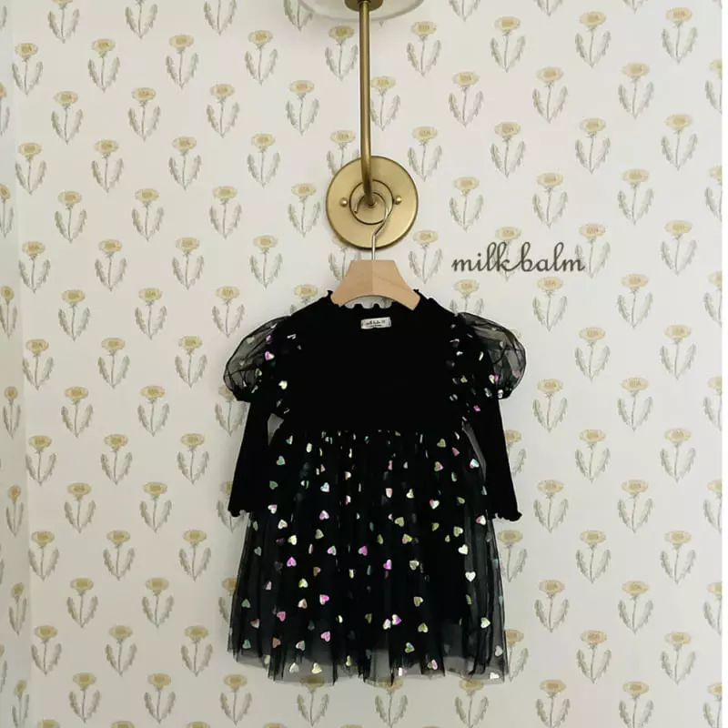 Milk Balm - Korean Children Fashion - #magicofchildhood - Heart Milk Cherry One-piece - 2