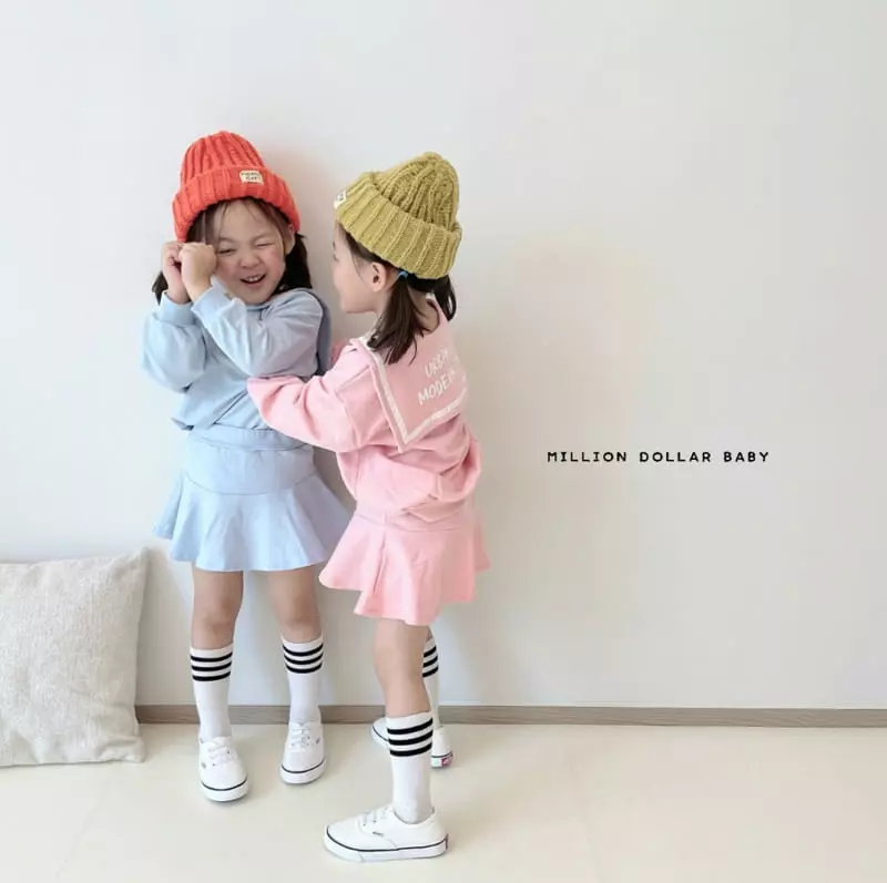 Million Dollar Baby - Korean Children Fashion - #fashionkids - Sailor Top Bottom SET - 4