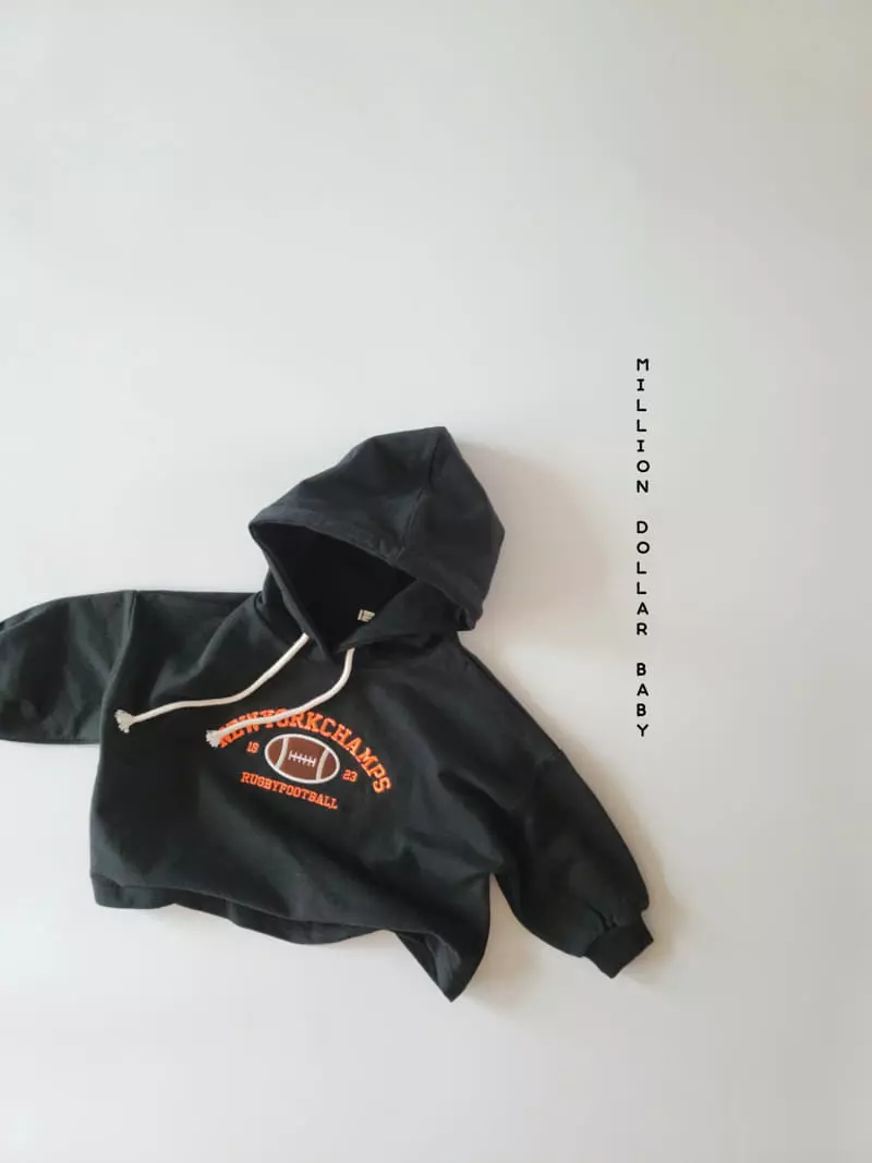 Million Dollar Baby - Korean Children Fashion - #minifashionista - Rugby Crop Hoody - 9