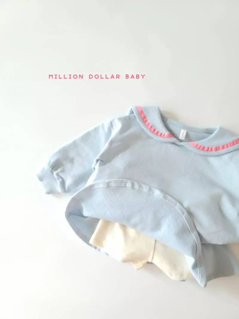 Million Dollar Baby - Korean Children Fashion - #todddlerfashion - Sailor Top Bottom SET - 12