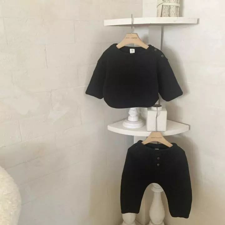 Mimi Market - Korean Baby Fashion - #babyboutiqueclothing - Hush Top Bottom Set - 2