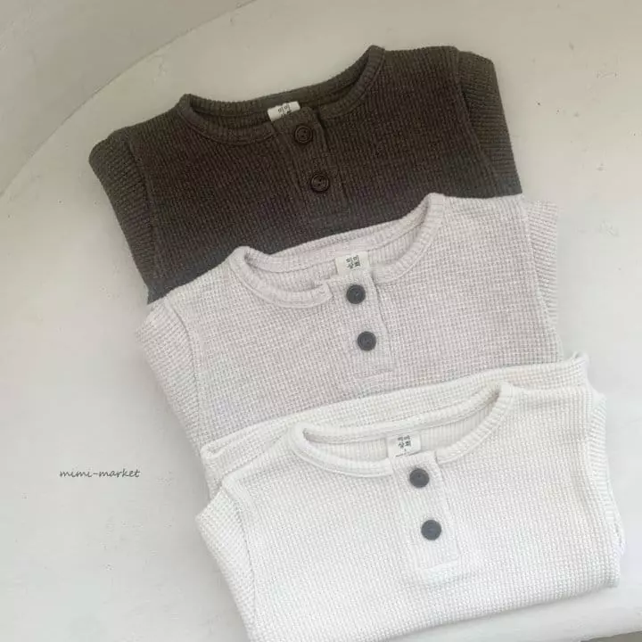 Mimi Market - Korean Baby Fashion - #babyfever - Waffle Tee - 2
