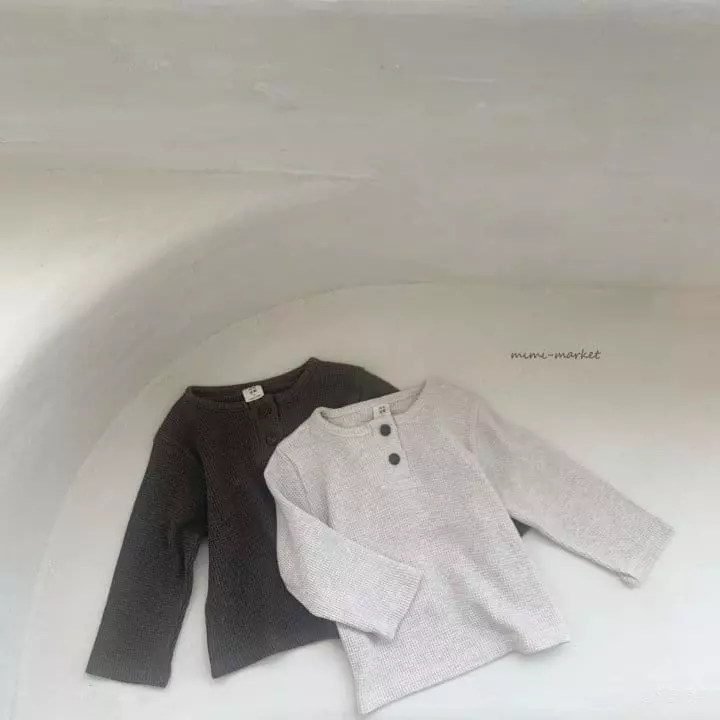Mimi Market - Korean Baby Fashion - #babyoninstagram - Waffle Tee - 5
