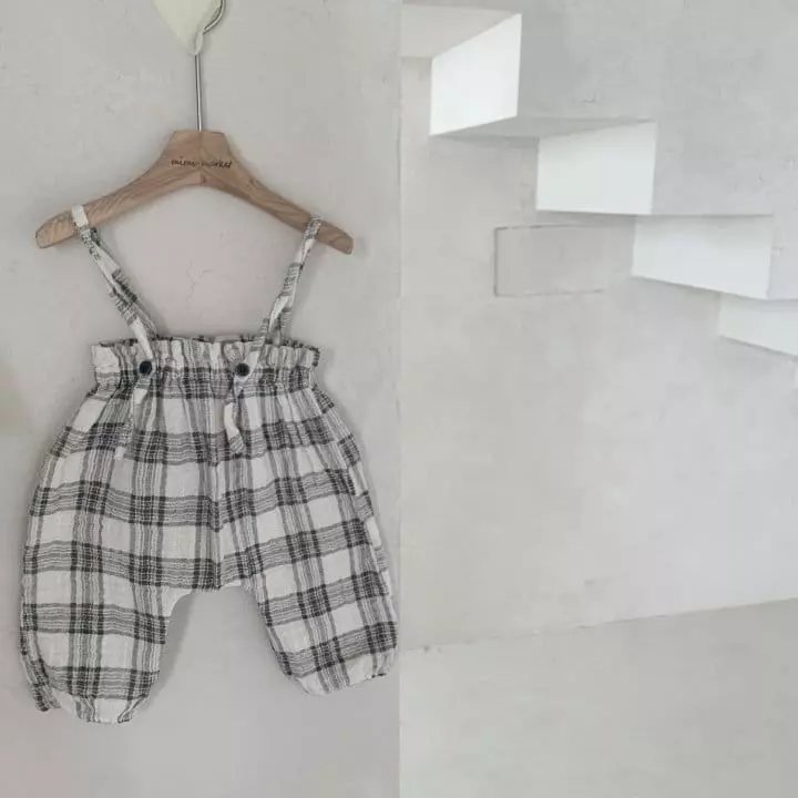 Mimi Market - Korean Baby Fashion - #babyoninstagram - Square Dungarees - 3