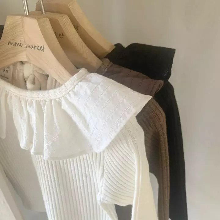 Mimi Market - Korean Baby Fashion - #babyoninstagram - Rib Collar Tee - 2