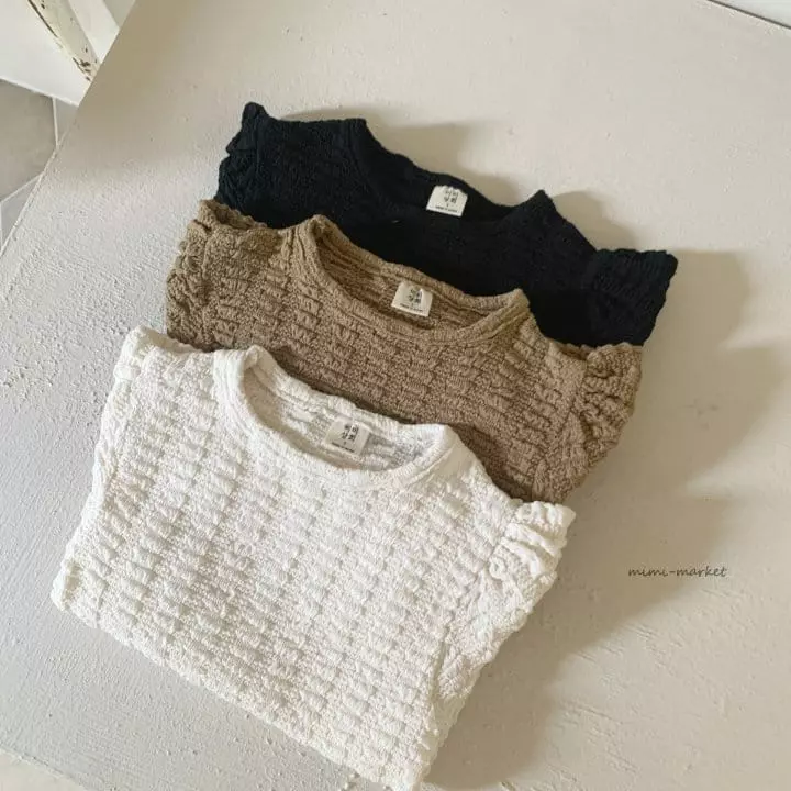 Mimi Market - Korean Baby Fashion - #babyootd - Puff Sleeveless Tee