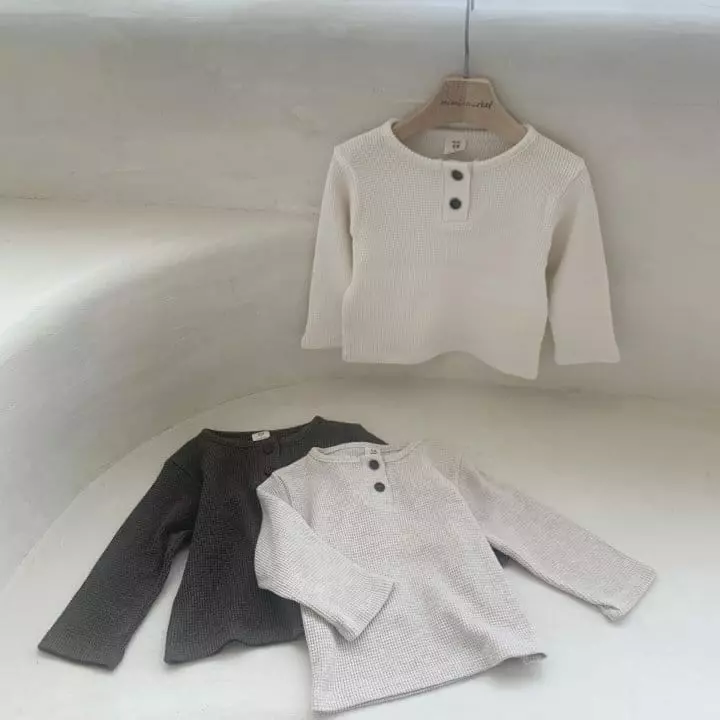 Mimi Market - Korean Baby Fashion - #babyootd - Waffle Tee - 6