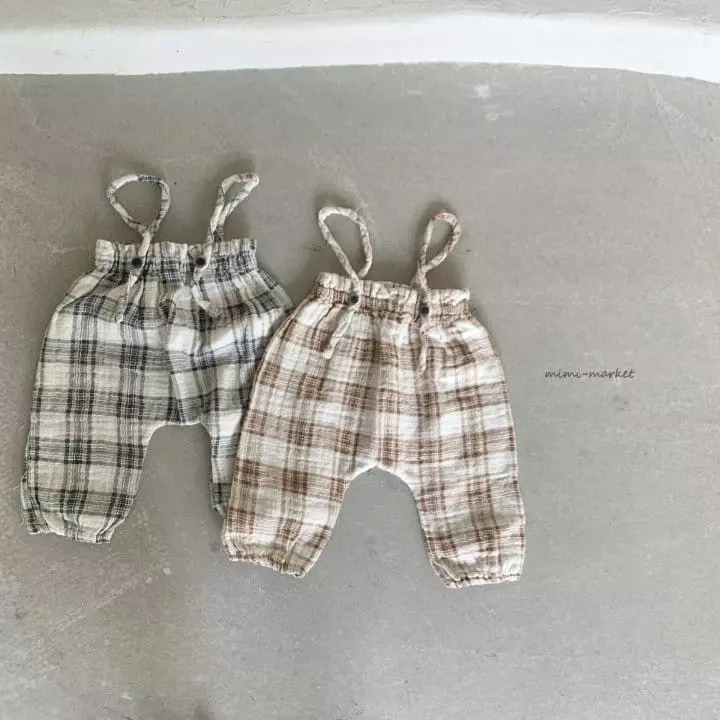 Mimi Market - Korean Baby Fashion - #babyoutfit - Square Dungarees - 6