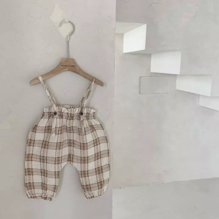 Mimi Market - Korean Baby Fashion - #onlinebabyshop - Square Dungarees - 9