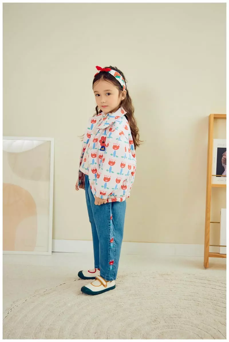 Mimico - Korean Children Fashion - #fashionkids - Flower Tee - 10