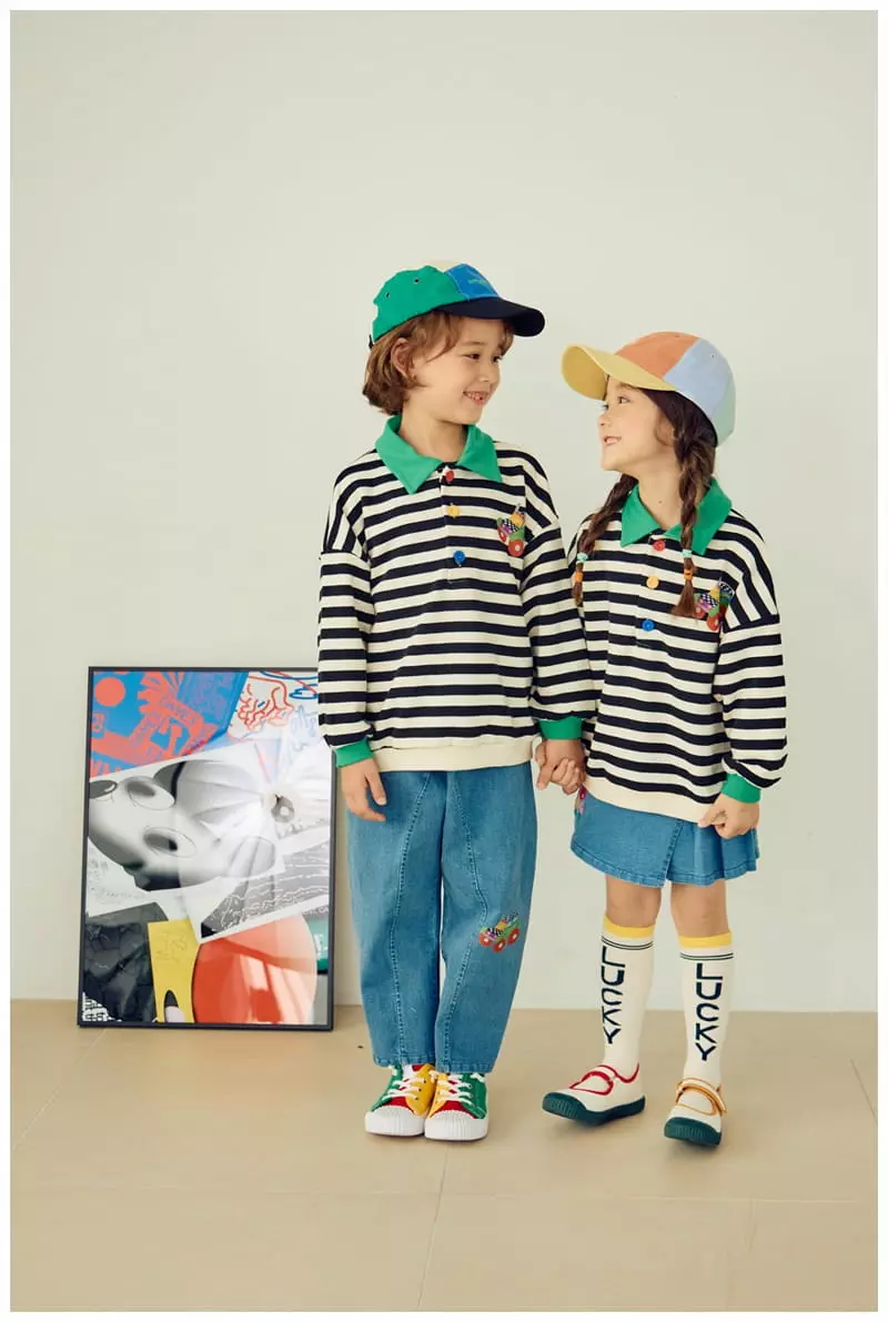 Mimico - Korean Children Fashion - #todddlerfashion - Collar Tee - 10