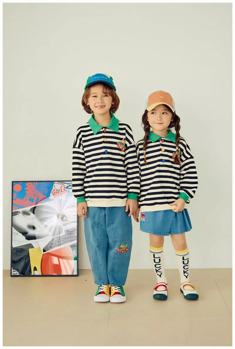 Mimico - Korean Children Fashion - #toddlerclothing - Collar Tee - 11