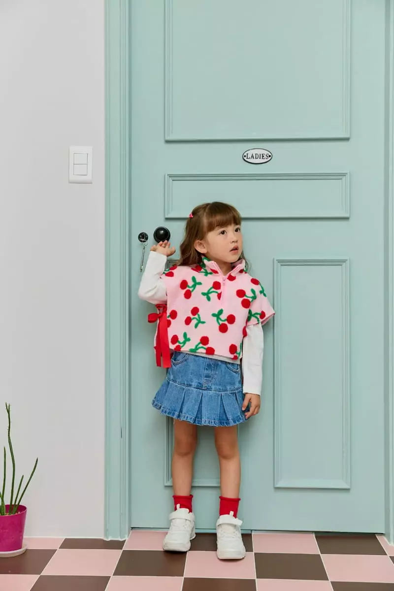 Miniature - Korean Children Fashion - #Kfashion4kids - Cherry Vest