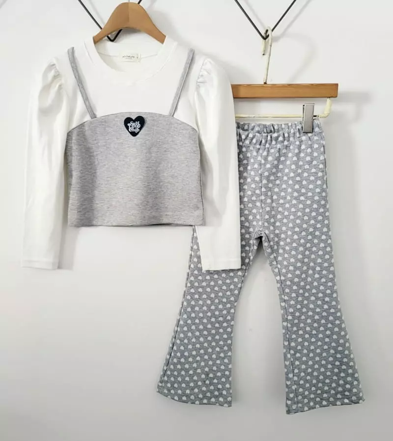 Miniature - Korean Children Fashion - #prettylittlegirls - Bona Top Bottom Set - 2