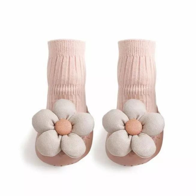 Miso - Korean Baby Fashion - #babyboutique - Flower Walk Socks - 7