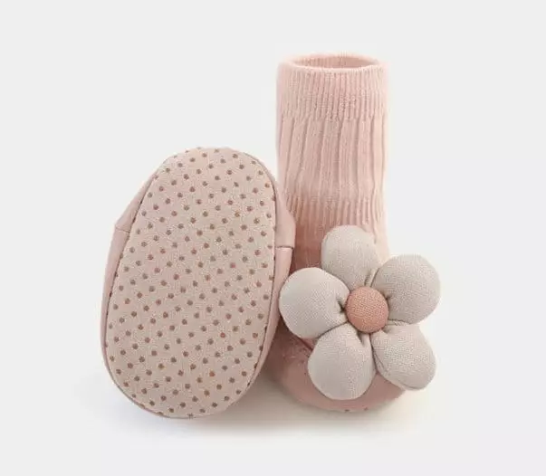 Miso - Korean Baby Fashion - #babyboutiqueclothing - Flower Walk Socks - 9