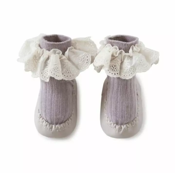 Miso - Korean Baby Fashion - #babyoutfit - Lace Walk Socks - 6
