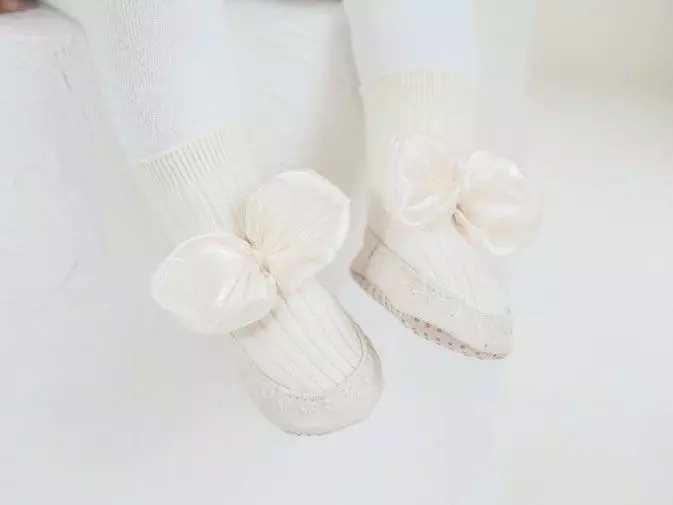 Miso - Korean Baby Fashion - #babyoutfit - Sha Ribbon  Socks