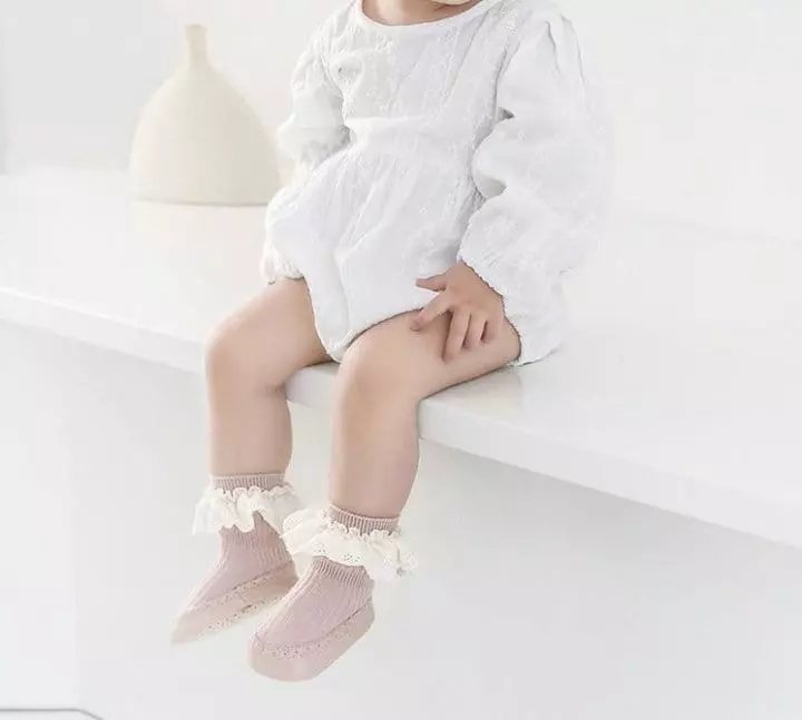 Miso - Korean Baby Fashion - #babywear - Lace Walk Socks - 7