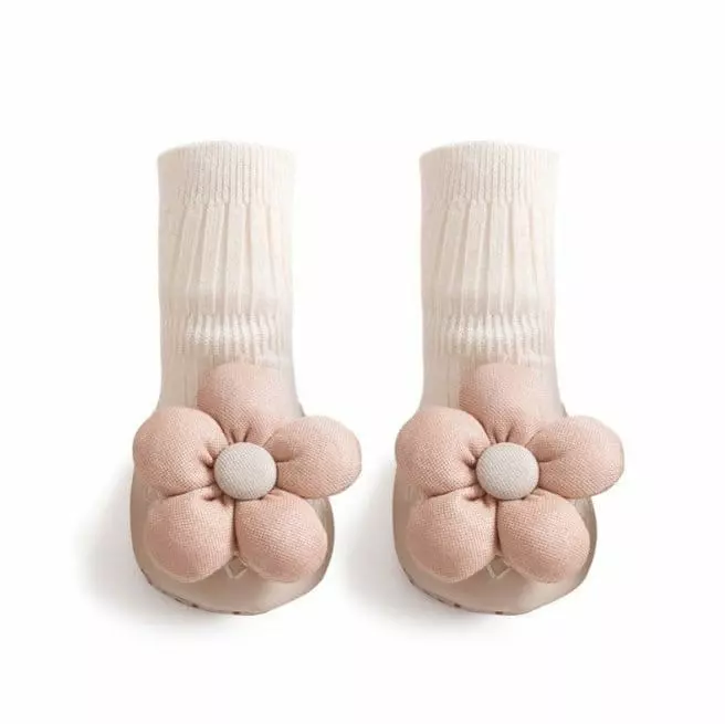 Miso - Korean Baby Fashion - #onlinebabyshop - Flower Walk Socks - 6