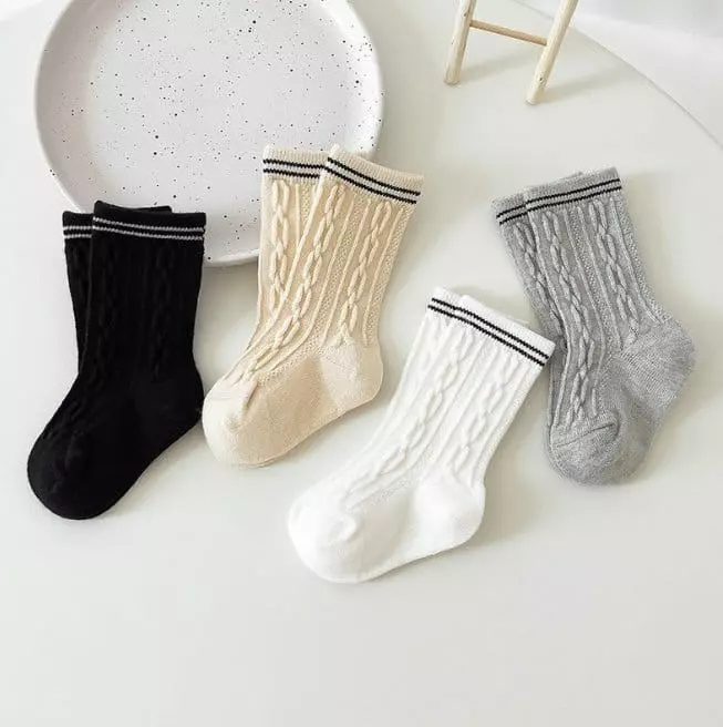 Miso - Korean Children Fashion - #designkidswear - Waffle Twist Socks - 3