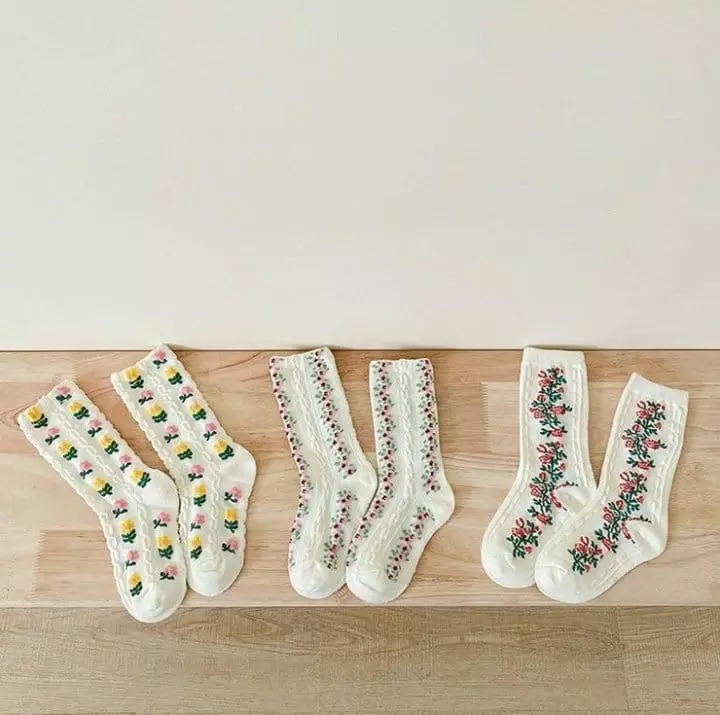 Miso - Korean Children Fashion - #designkidswear - Rose Socks