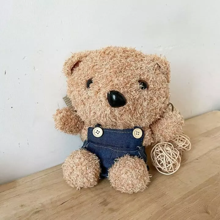 Miso - Korean Children Fashion - #discoveringself - Dungarees Bear Bag - 6